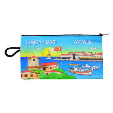 Myros - Ayvalik Themed Turkish Woven Wallet 183x97x8 mm