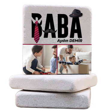 Dad Themed Customised Stone Coaster 100x100 mm