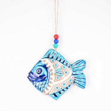 Fish Themed Nautical Ceramics First Size Wall Hanging