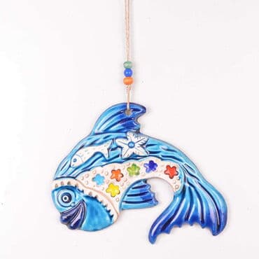 Fish Themed Nautical Ceramics Third Size Wall Hanging - 2