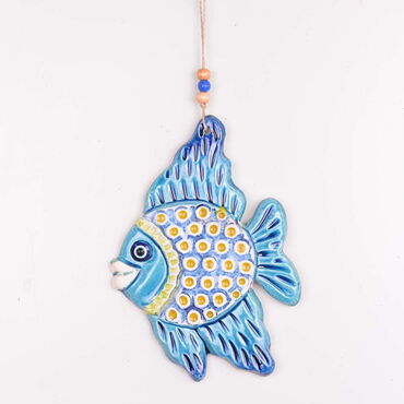 Fish Themed Nautical Ceramics Third Size Wall Hanging - 3