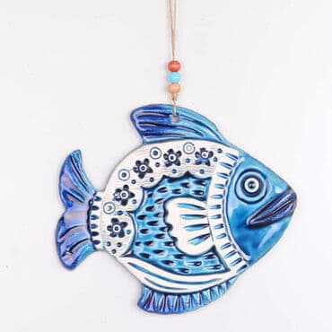 Fish Themed Nautical Ceramics Third Size Wall Hanging - 6