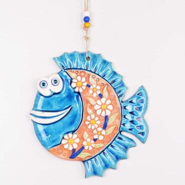 Fish Themed Nautical Ceramics Third Size Wall Hanging - 7