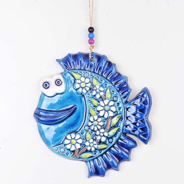 Fish Themed Nautical Ceramics Third Size Wall Hanging - 8