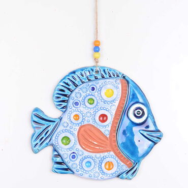 Fish Themed Nautical Ceramics Third Size Wall Hanging - 9