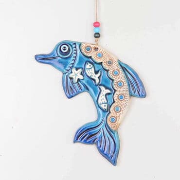 Fish Themed Nautical Ceramics Third Size Wall Hanging - 12
