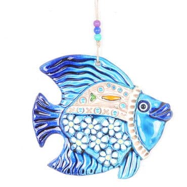 Fish Themed Nautical Ceramics Third Size Wall Hanging - 15