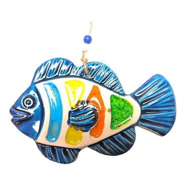 Fish Themed Nautical Ceramics Third Size Wall Hanging - 17