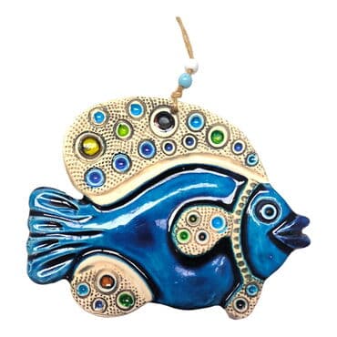 Fish Themed Nautical Ceramics Third Size Wall Hanging - 18