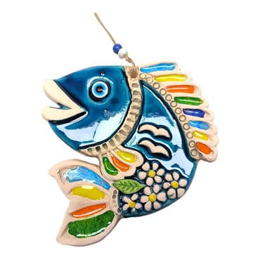 Fish Themed Nautical Ceramics Third Size Wall Hanging - 19
