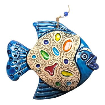 Fish Themed Nautical Ceramics Third Size Wall Hanging - 20