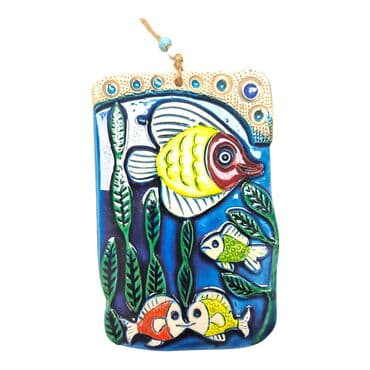 Fish Themed Nautical Ceramics Third Size Wall Hanging - 21