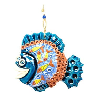 Fish Themed Nautical Ceramics Third Size Wall Hanging - 23