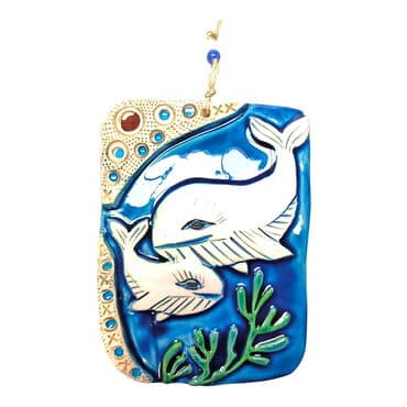 Fish Themed Nautical Ceramics Third Size Wall Hanging - 24