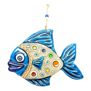 Fish Themed Nautical Ceramics Third Size Wall Hanging - 26