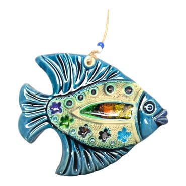 Fish Themed Nautical Ceramics Third Size Wall Hanging - 28