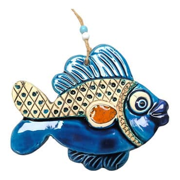 Fish Themed Nautical Ceramics Third Size Wall Hanging - 29