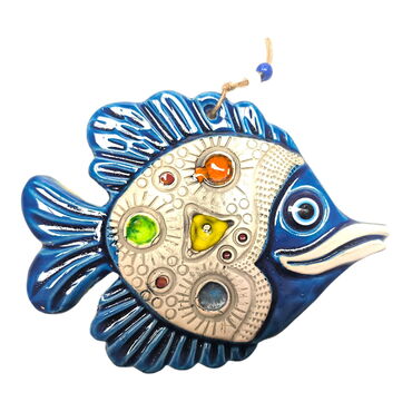 Fish Themed Nautical Ceramics Third Size Wall Hanging - 30