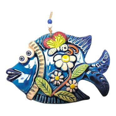 Fish Themed Nautical Ceramics Third Size Wall Hanging - 31