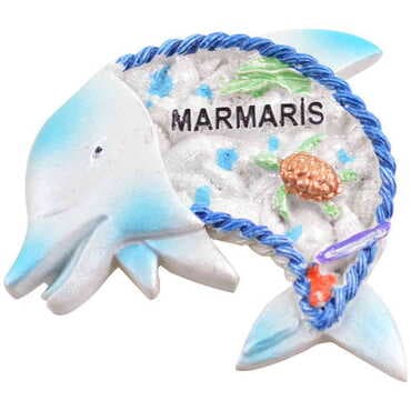 Fish Themed Polyester Stoned And Nacrous Fridge Magnet