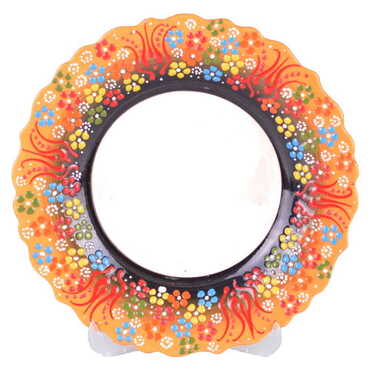 Myros - Baskısız Çini 25 cm Resim Tabak