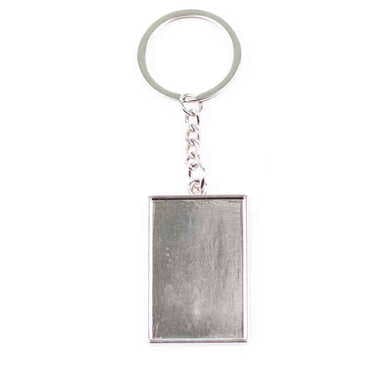 Toptan Baskisiz Metal Di̇kdörtgen Anahtarlik 30x100 Mm