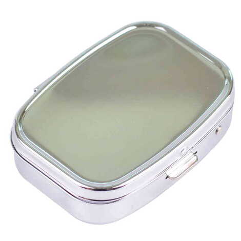 Baskısız Metal Dikdörtgen Hap Kutusu 57x45x15 mm