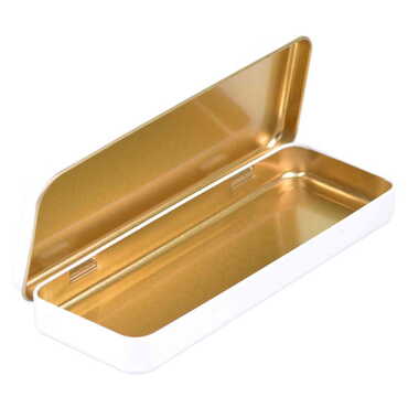 Blank Round Decorative Metal Tin Box 210x80x25 mm - Standart - 2