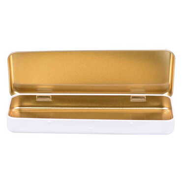 Blank Round Decorative Metal Tin Box 210x80x25 mm - Standart - 3
