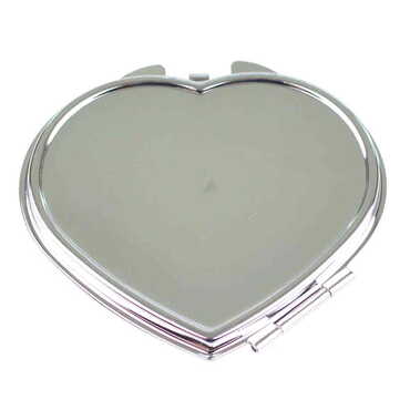Toptan Baskısız Metal Kalp Ayna 70x65x8 mm - 1