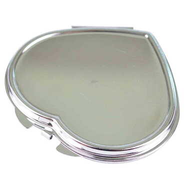 Toptan Baskısız Metal Kalp Ayna 70x65x8 mm - 2