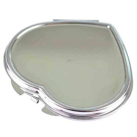 Toptan Baskısız Metal Kalp Ayna 70x65x8 mm - 2