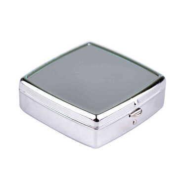 Baskısız Metal Kare Hap Kutusu 54x58x18 mm - Thumbnail