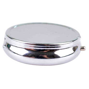 Baskısız Metal Yuvarlak Hap Kutusu 50x15 mm - Thumbnail