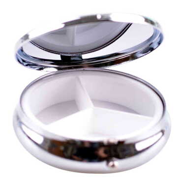 Baskısız Metal Yuvarlak Hap Kutusu 50x15 mm - Thumbnail