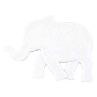 Myros - Baskısız Plastik Fil Şekilli Magnet 86x62 mm