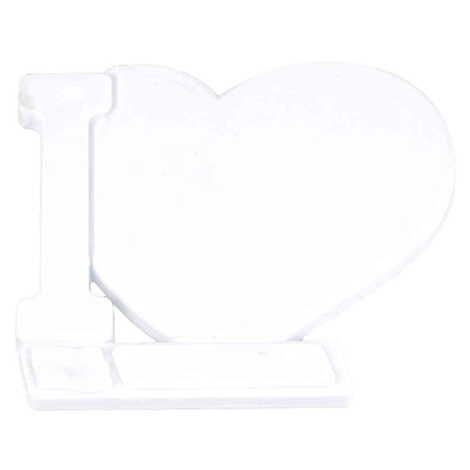 Toptan Baskısız Plastik Kalp Şekilli Magnet 86x62 mm - 1