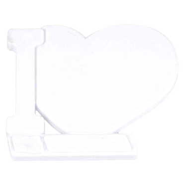 Toptan Baskısız Plastik Kalp Şekilli Magnet 86x62 mm - 1