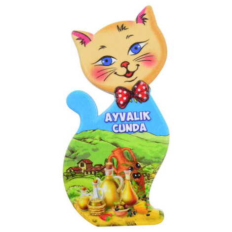Toptan Baskısız Plastik Kedi Şekilli Magnet 43x87 mm - 4