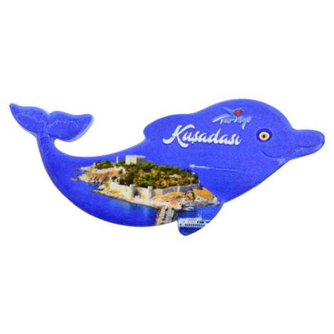 Toptan Baskısız Plastik Yunus Şekilli Magnet 110x50 mm - 4