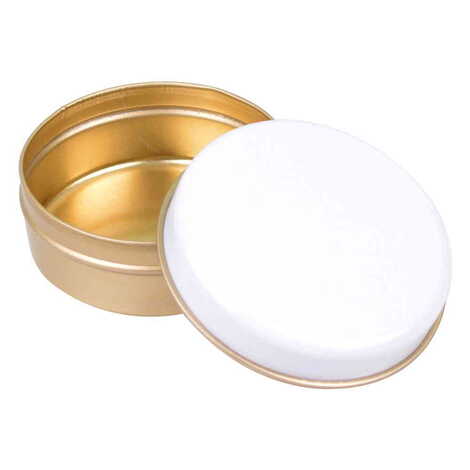 Baskısız Yuvarlak Metal Kutu 73x35 mm