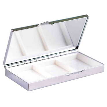 Baskısz Metal Aynalı Dikdörtgen Hap Kutusu 84x45x13 mm - Thumbnail
