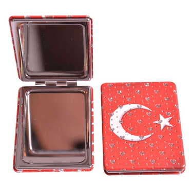 Turkey Themed Custom Printed Rectangle Pocket Mirror - 3