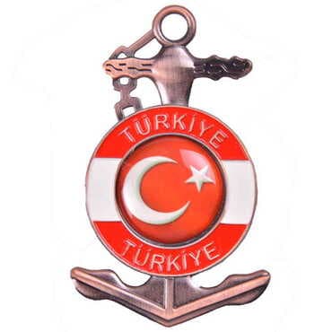 Toptan Bayrak Temalı Myros Metal Çapa Magnet