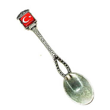 Myros - Bayrak Temalı Myros Metal Hatıra Kaşık