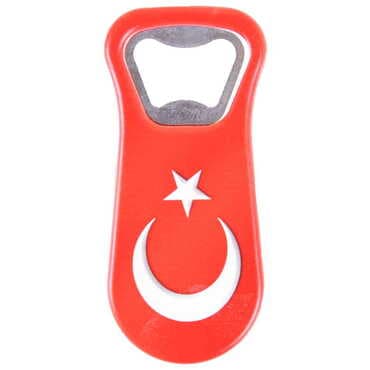 Turkey Themed Customised Uv Printed Plastic Base Plastic Base Bottle Opener 95x43 mm