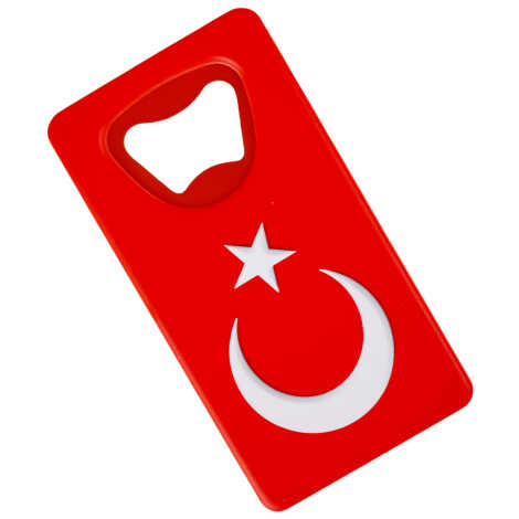 Bayrak Temalı UV Baskılı Dikdörtgen Açacak - 2