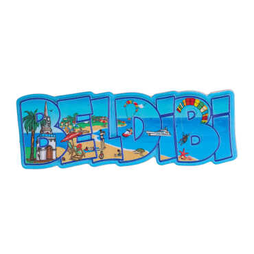 Beldibi Temalı Myros Yöresel Polyester Magnet - Myros
