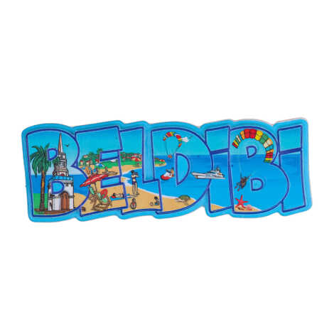 Beldibi Temalı Myros Yöresel Polyester Magnet - 1