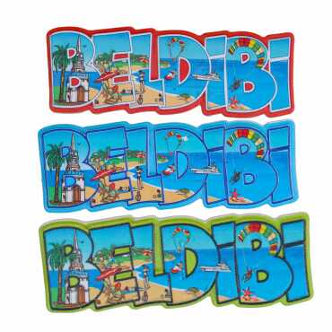 Beldibi Temalı Myros Yöresel Polyester Magnet - 2